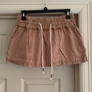 We The Free Madeline Pull-On Skort in Otter